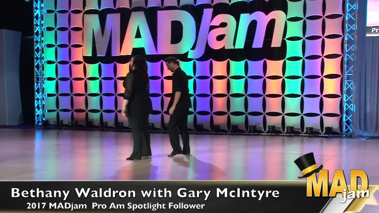 MADjam 2017 Pro Am Spotlight Follower Bethany Waldron with Gary McIntyre