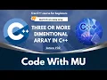 3 or more dimensional Arrays in C in multidimensional arrays Tutorials for Beginners