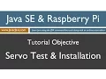 Java and Raspberry Pi Programming - Servo Test and Installation