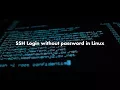SSH Login Without Password Using ssh keygen ssh copy id