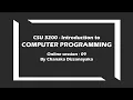 Dynamic Memory Allocation Pointers Structures and Unions in C Language - CSU3200 Online session 09