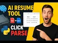 Extract Resume Data in Seconds AI Resume Parser Python GUI