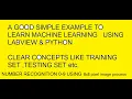 Machine Learning example using LabView and Python - Number recognition using perceptron ML