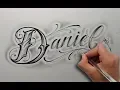 Dibujando Chicanas Daniel Drawing Chicano Lettering - Nosfe Ink Tattoo dibujos tatuajes
