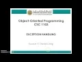 Exception Handling Part 1