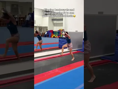 Who looked the most realistic? #gymnast #gymnastics #funny #reverse