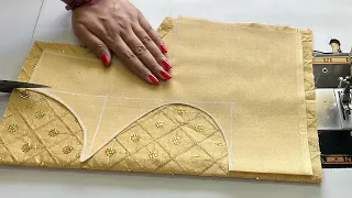 Designer Blouse Designs | Blouse Back Neck Design | Cutting And Stitching Back Neck Blouse Design