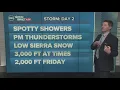 Storm Forecast Region set to get more rain and snow Thursday