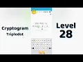 Cryptogram Tripledo Level 28 Solutions Logic Puzzle Game Mini Boss