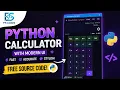 Python Calculator with Modern UI Full Project Tutorial Source Code
