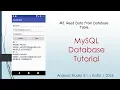 Retrieve Data from Database Table MySQL Database Tutorial Android Studio 3 1 2018