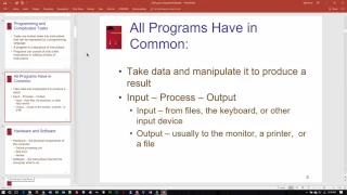 Intro to Programming Database - Chapter 1 Lecture su17