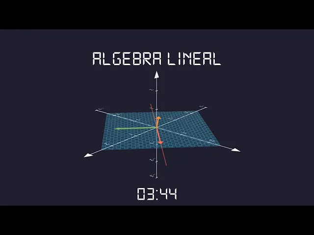 TODO el álgebra lineal en 3 minutos y 44 segundos