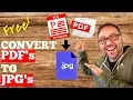How to Convert PDF to JPG - FREE