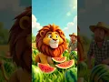 Download Lagu Farmer’s Field of Colorful Watermelons 😭#ai #cartoon #lion #farmer