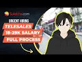 Urgent Hiring Telesales 29K Salary Sulekha com