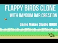 Create Flappy Birds clone in GameMaker Studio 2 DND with random pipes