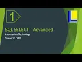 SQL Advanced - SELECT queries part 1