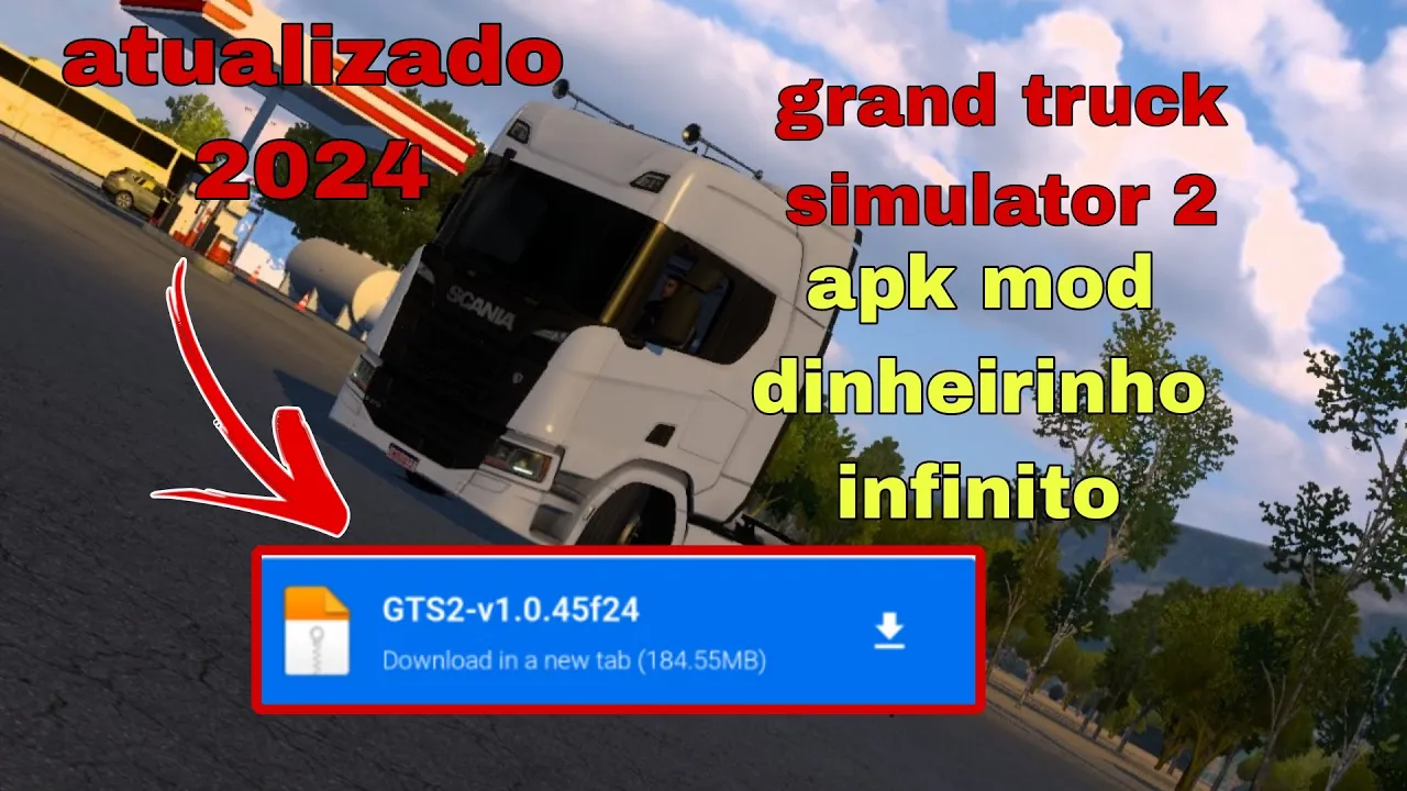 SAIUU!! GRAND TRUCK SIMULATOR 2 APK MOD DINHEIRO INFINITO (ATUALIZADO 2024) PARA ANDROID