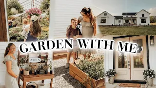 GARDEN WITH ME | planting our cut flower garden and spring landscaping projects!