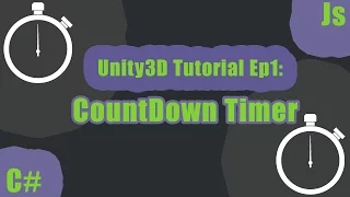 Unity3D Creating a Countdown timer C and J - Scripts Included