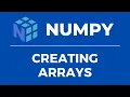 Numpy Fundamentals Creating Arrays