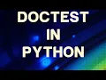 Doctest in Python
