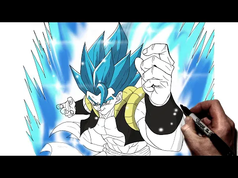 Download MP3 How To Draw Ultra Gogeta Blue | Step By Step | Dragon Ball