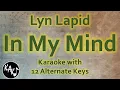 Download Lagu In My Mind Karaoke - Lyn Lapid Instrumental Lower Higher Male Original Key