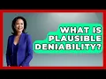 What Is Plausible Deniability - The Right Politics