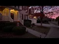 Autumn Sunset Walk Through American Neighborhoods Nature Sounds for Sleep and Study