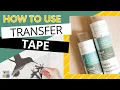 How to Use Transfer Tape with Vinyl Transfer Tape 101 for Beginners
