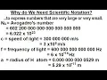 Algebra - Ch 4 Exponents Scientific Notation 18 of 33 Why do we Need Scientific Notation