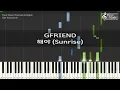 Download Lagu GFRIEND - Sunrise Piano Tutorial