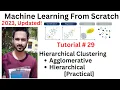 Tutorial 29 Hierarchical clustering in machine learning Practical II Agglomerative hierarchical
