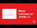 Animated Menu Indicator with HTML CSS Vanilla JavaScript - Live Coding EL Creative Media