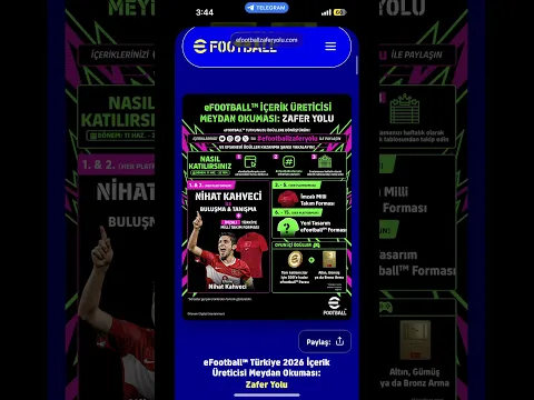 #efootballzaferyolu ile Paylaşım Yap