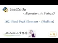 LeetCode in Python 162 Find Peak Element - Michelle
