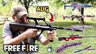 free fire gun in real life all weapon gun real life in freefire 2020