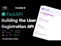 FastAPI User Registration API - 5 Pydantic Validation Password Hashing Swagger UI