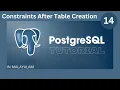 Apply constraints after table creation in SQL PostgreSQL Tutorial Malayalam