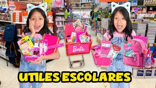 COMPRAMOS UTILES ESCOLARES SOLO DE COLOR BARBIE 🩷| Daailum