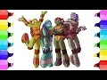 TMNT Ninja Turtles Coloring Book - Coloring Pages