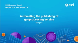 Python Automating the Publishing of Geoprocessing Services