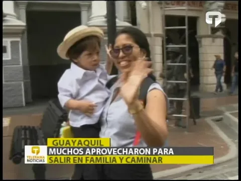 Avenida 9 de Octubre fue cerrada y habilitada solo para peatones