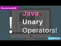 What are Unary Operators in Java With Example - Easy explanation from Karpado com