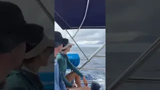 Lisa’s first WATERSPOUT 🌪 #shorts  #sailingbyefelicia