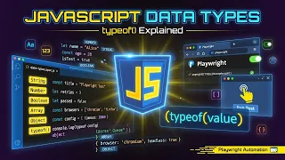 Day 2 - 3JavaScript Data Types Explained typeof for Beginners Playwright JavaScript Basics