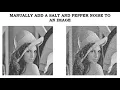 Python How to Manually Add a Salt-and-pepper Noise to an Image in Python