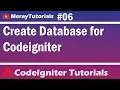 Codeigniter Tutorial 6 - Create Database for Codeigniter Hindi Urdu